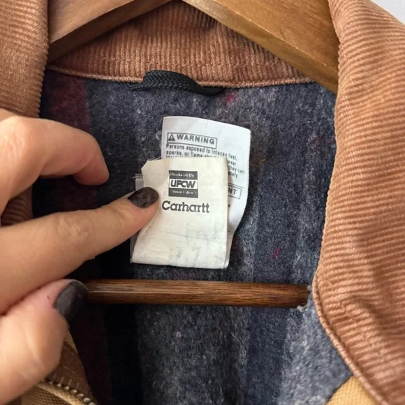 Vintage Carhartt Detroit Blanket Lined J01 BRN MADE in USA Size 44 (L ) - Picture 13 of 15